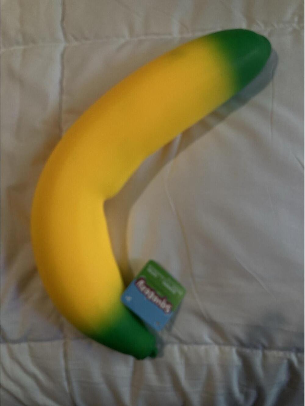 Sunny Days Laffy Snacks Squishy Stretchy Banana Toy 18" Viral TikTok!